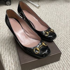 Kitten heel black Gucci heels, size 39